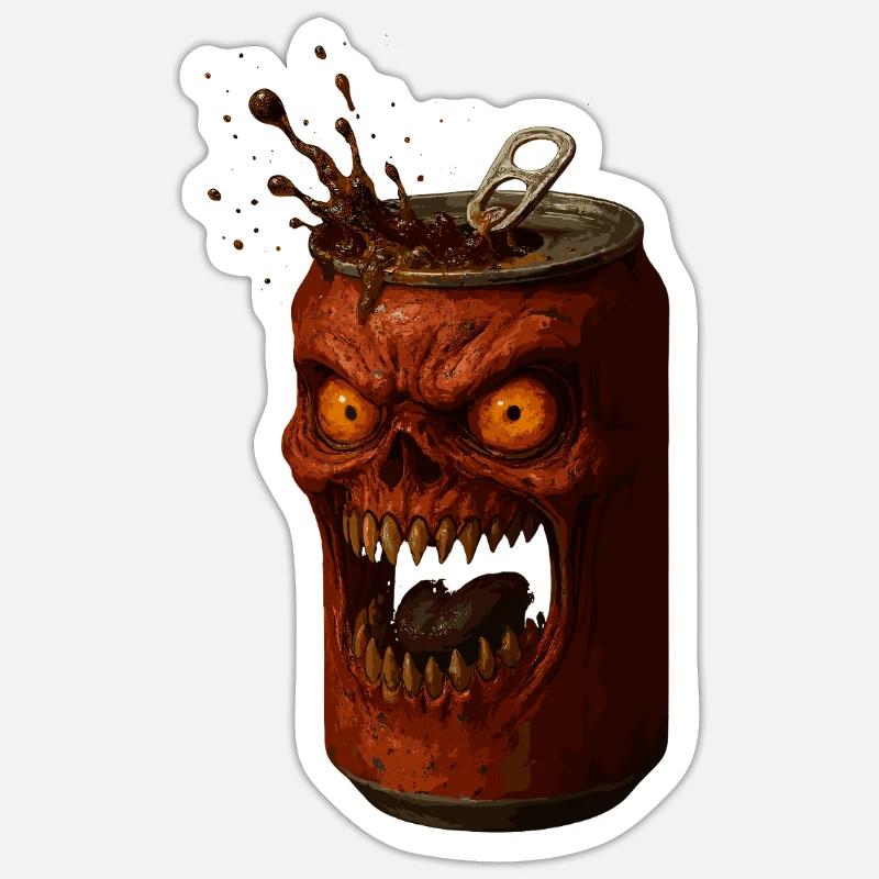 Furious Horror Tin Sticker size S (10 x 10 cm)