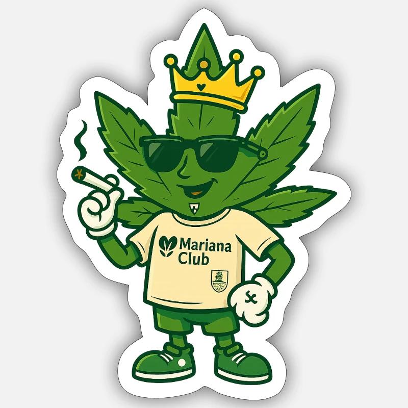 5 - Sticker Größe S (10 x 10 cm) - Mattweiß