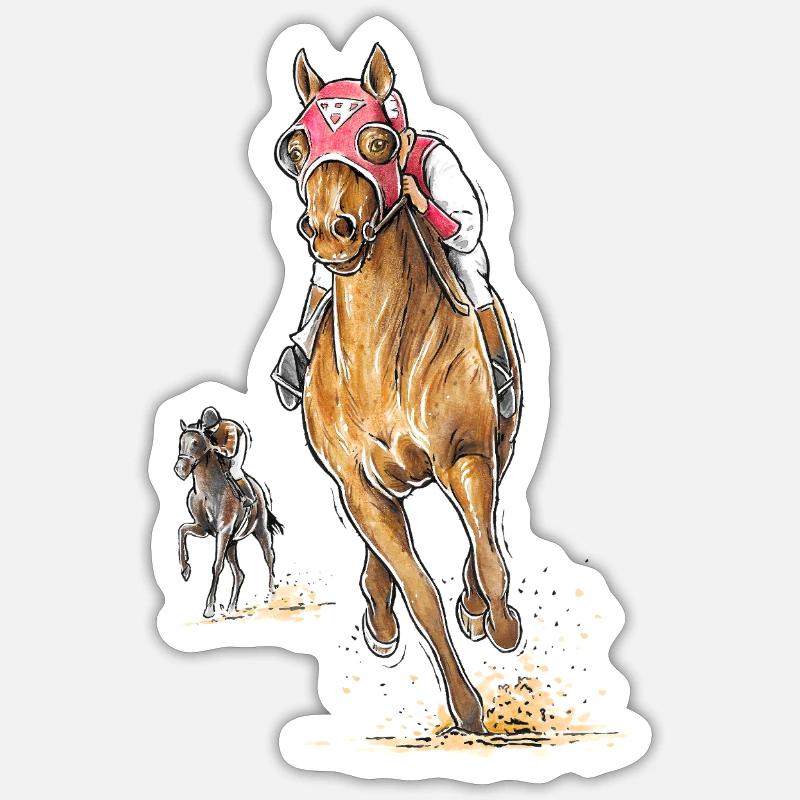 Seabiscuit - Sticker taille S (10 x 10 cm) - blanc mat