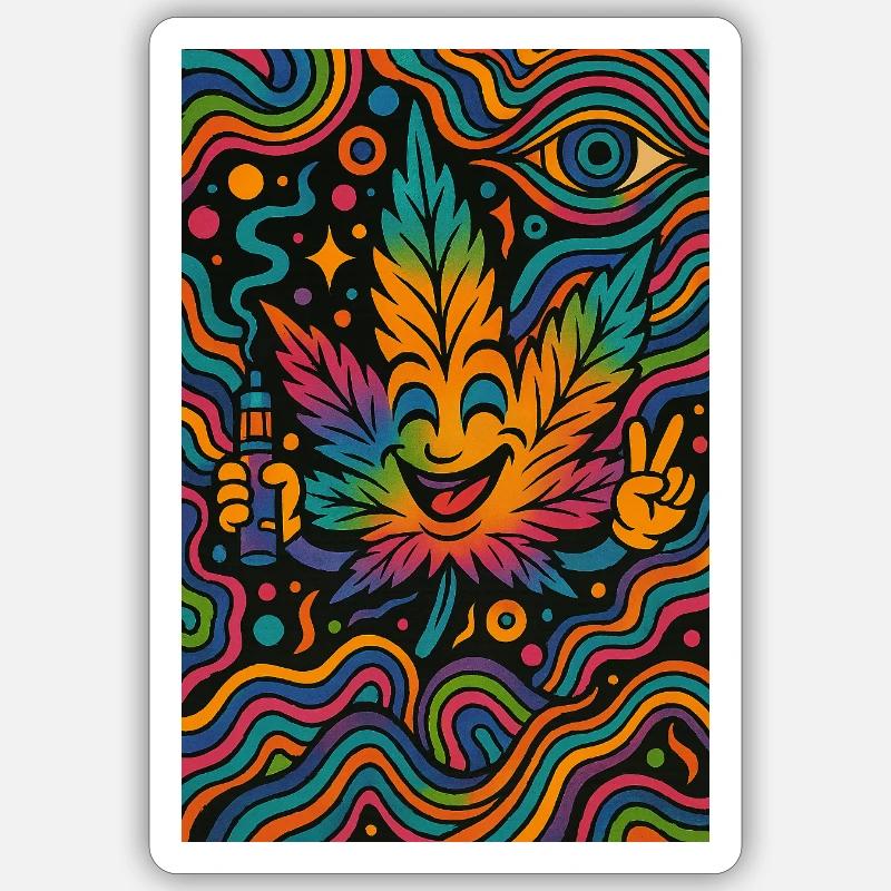 19 - Sticker size S (10 x 10 cm) - white matte