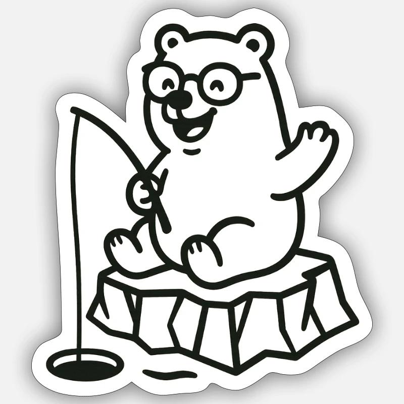 Polar bear - Sticker size S (10 x 10 cm) - white matte