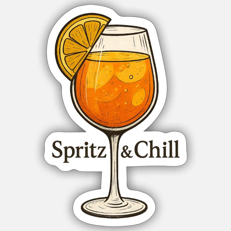 Spritz & Chill Sticker Größe S (10 x 10 cm)