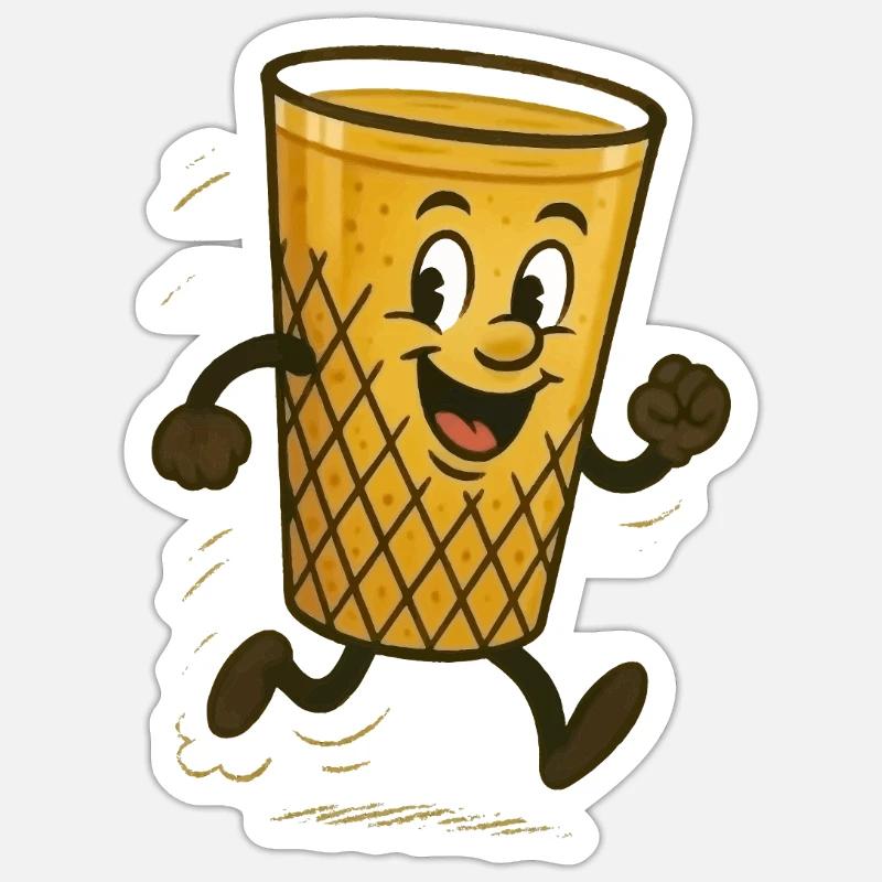 geripptes Sticker Größe S (10 x 10 cm)