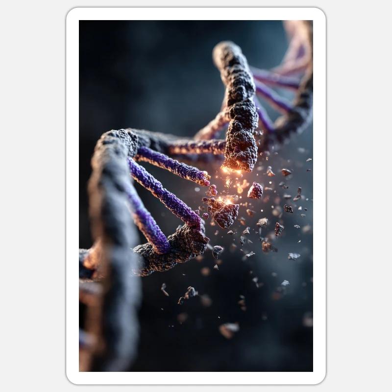 DNA Breakdown Explosion Sticker size S (10 x 10 cm)