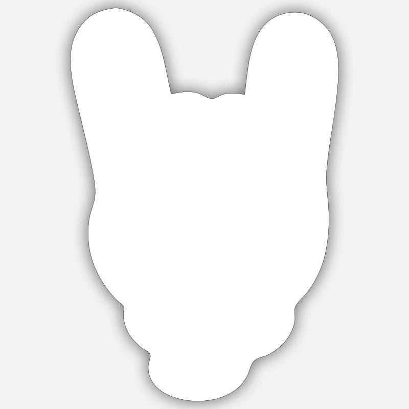 Party Hand Comic - Sticker Größe S (10 x 10 cm) - Mattweiß