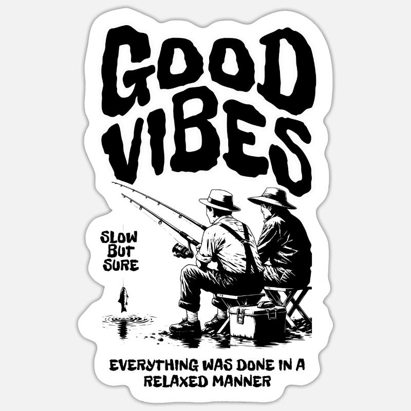 Ondes positives - Sticker taille S (10 x 10 cm) - blanc mat