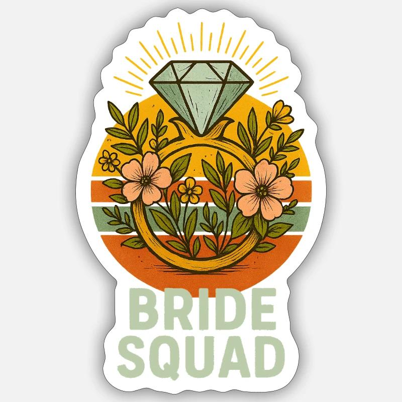 Bride – I'm Getting Married! Sticker Größe S (10 x 10 cm)