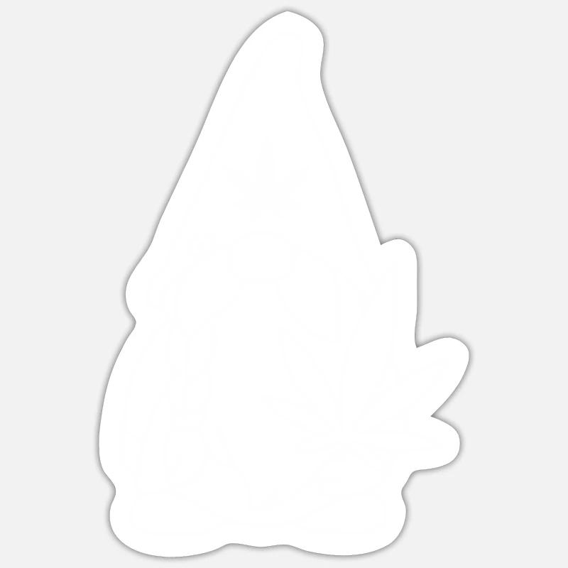 Wikingerzwerg Wikingerwichtel mit Hanfblatt Sticker Größe S (10 x 10 cm)