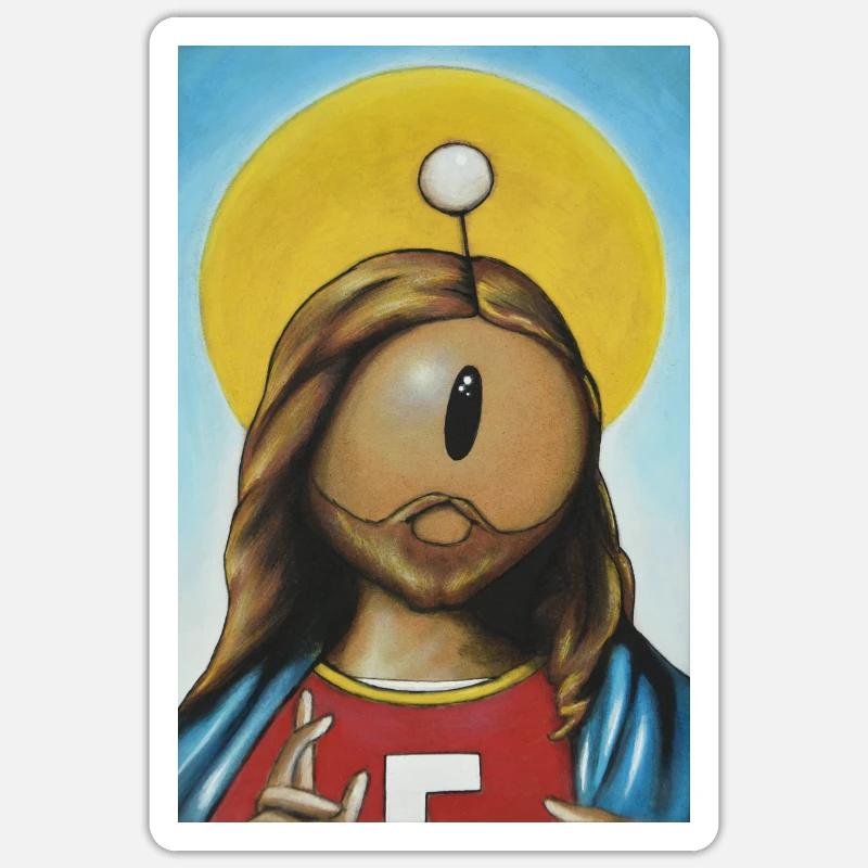 botsus - Sticker taille S (10 x 10 cm) - blanc mat