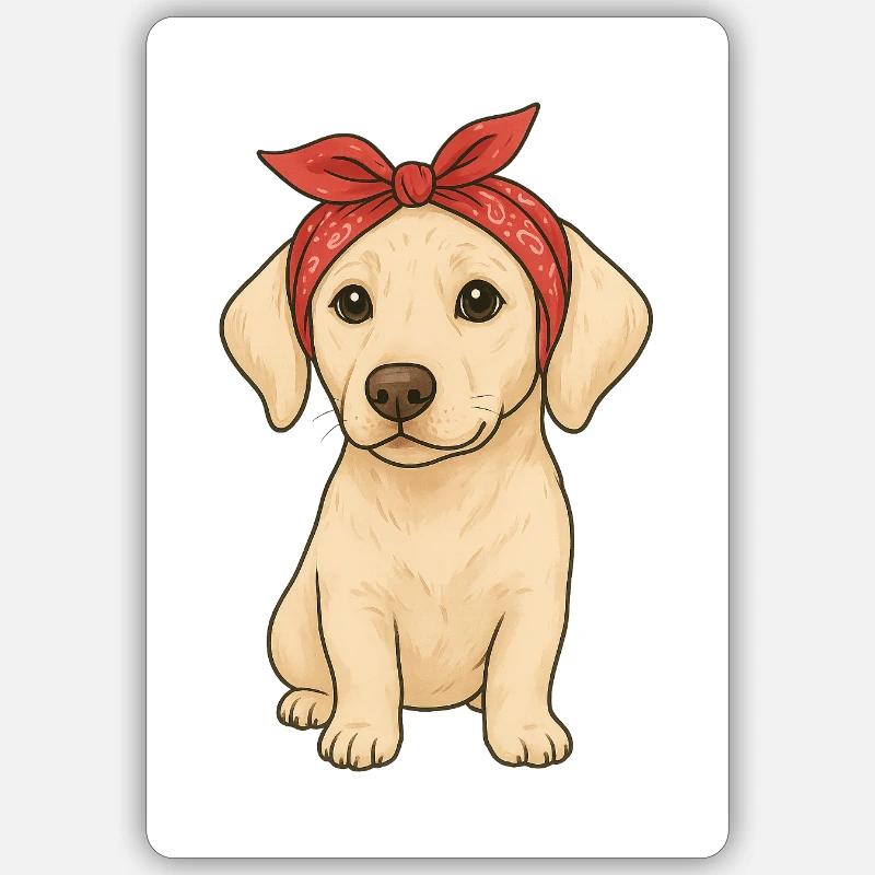 Little Labrador Sticker size S (10 x 10 cm)