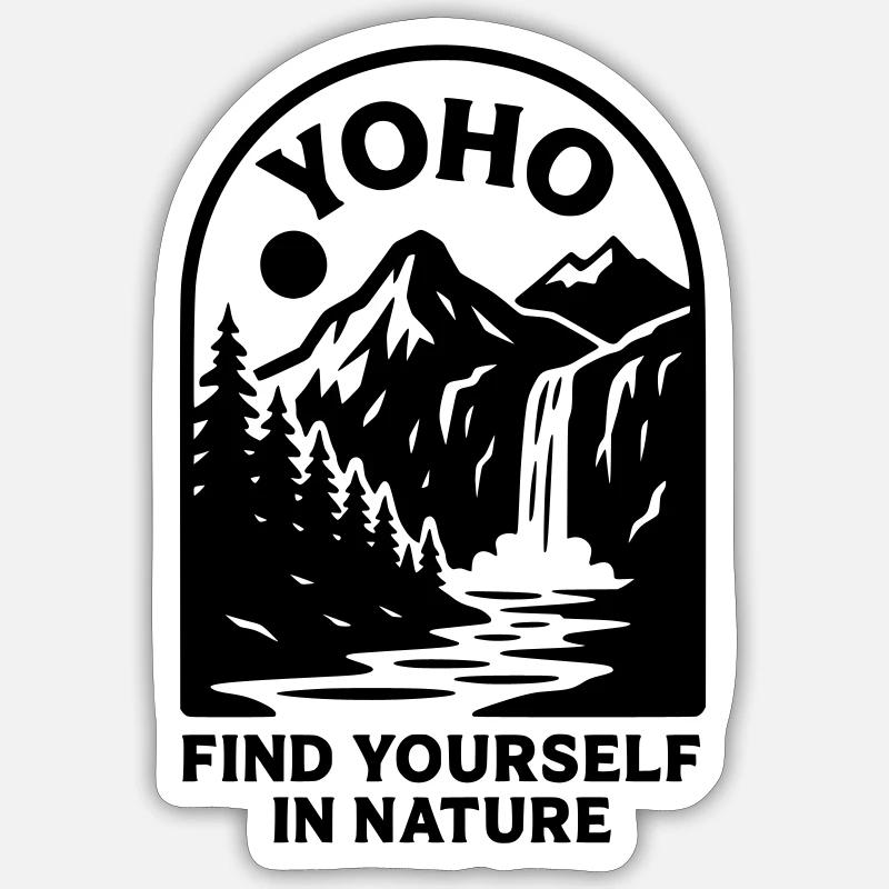 Parque Nacional Yoho Pegatina tamaño S (10 x 10 cm)