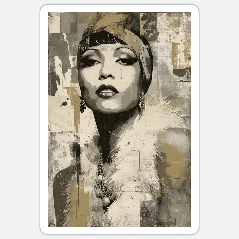 Echos der Pariser Nächte Sticker Größe S (10 x 10 cm)