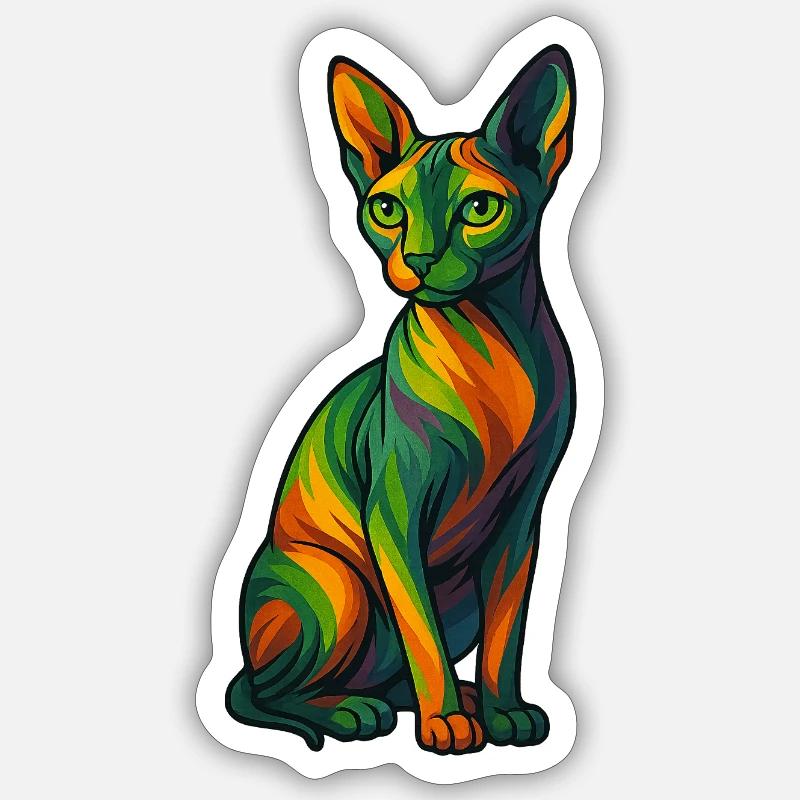 Le Sphynx Sticker taille S (10 x 10 cm)