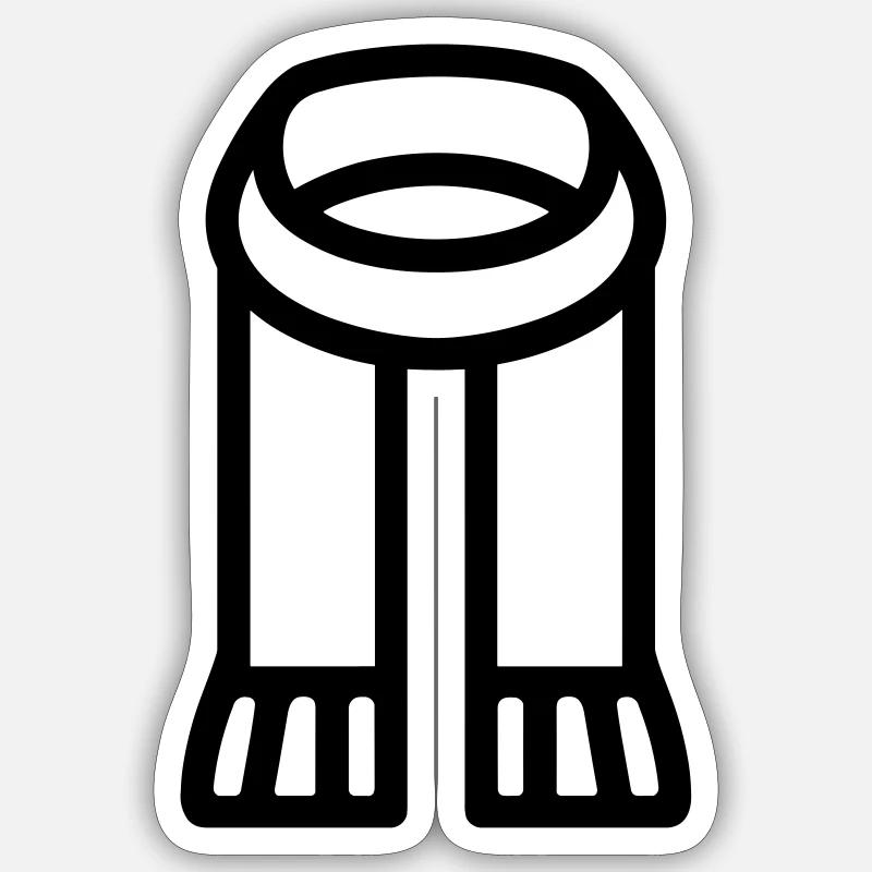 Schal Sticker Größe S (10 x 10 cm)