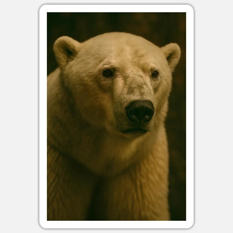 Tiere - Eisbär - Sticker Größe S (10 x 10 cm) - Mattweiß