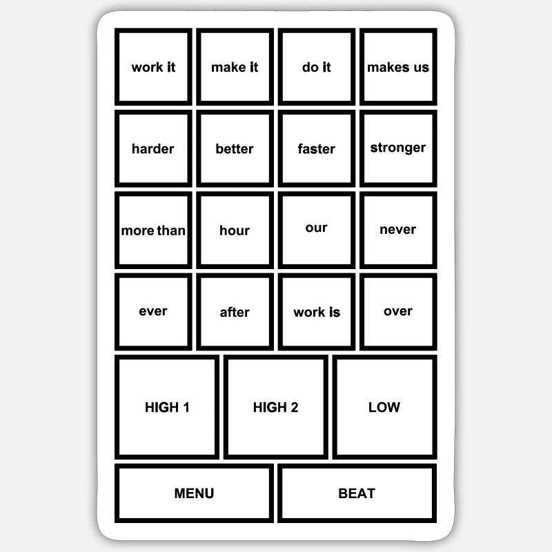 Sticker taille S (10 x 10 cm) - 