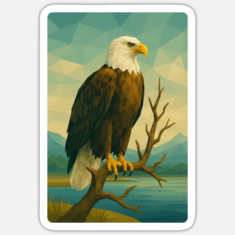 Polynature Bald Eagle Sticker size S (10 x 10 cm)