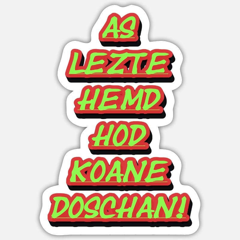 Neon Graffiti Stacking Texts - Sticker size S (10 x 10 cm) - white matte