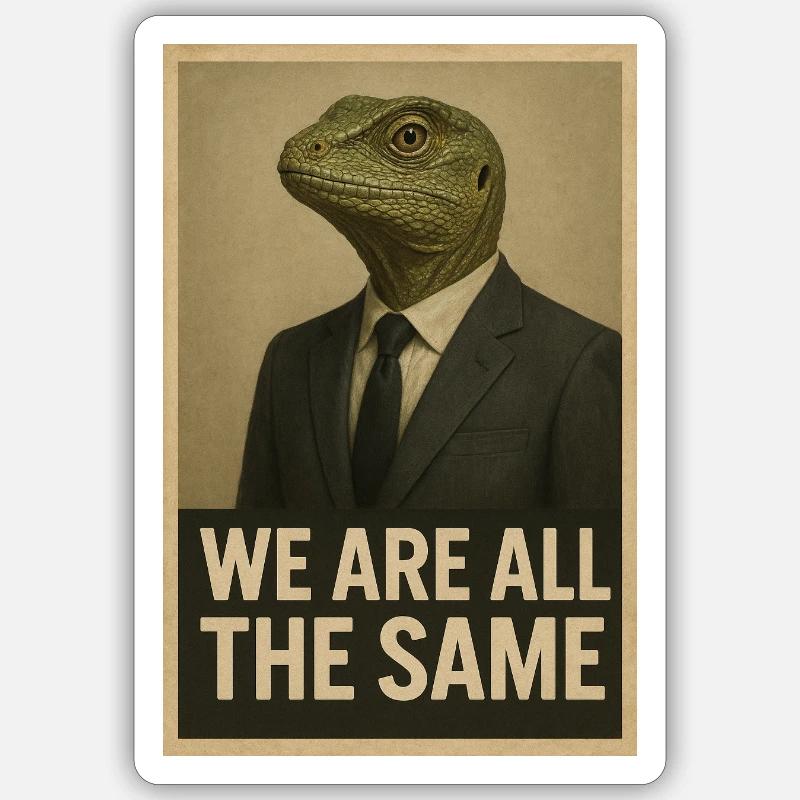 We are all the same Sticker size S (10 x 10 cm)