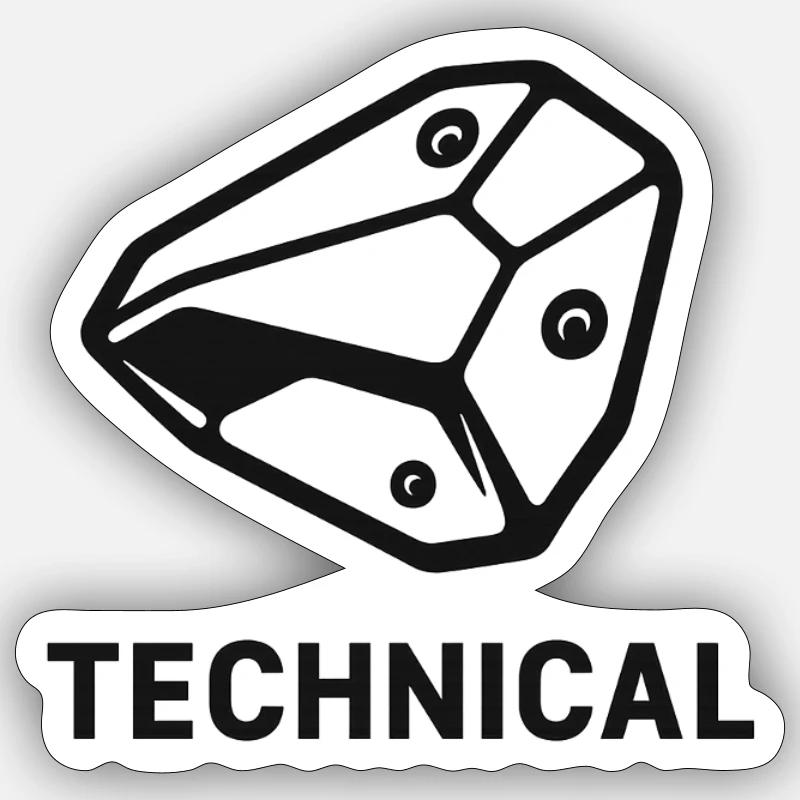 Technikal Boulder Sticker Größe S (10 x 10 cm)