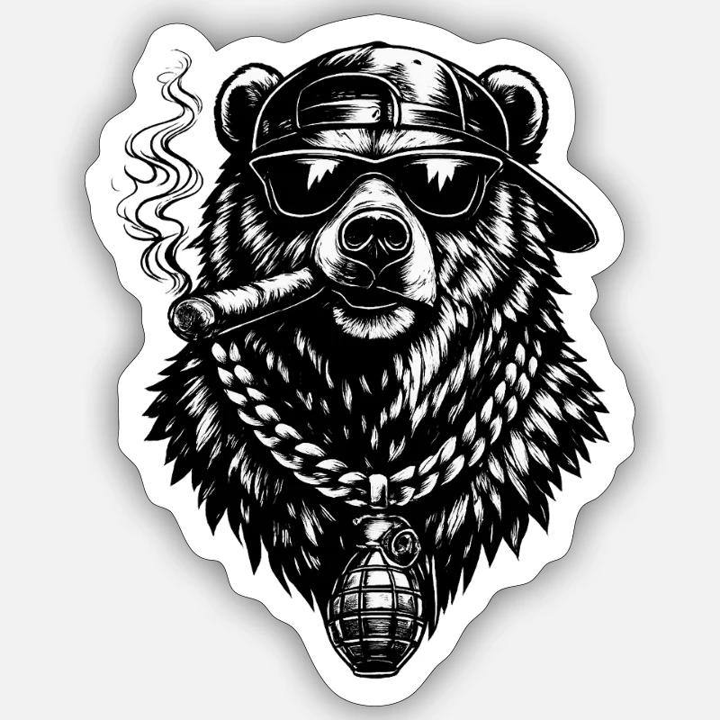 Biggi - Sticker size S (10 x 10 cm) - white matte