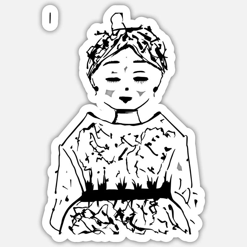 Sakura - Sticker Größe S (10 x 10 cm) - Mattweiß