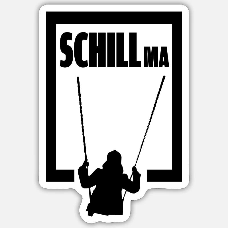 SchillMa - Sticker taille S (10 x 10 cm) - blanc mat