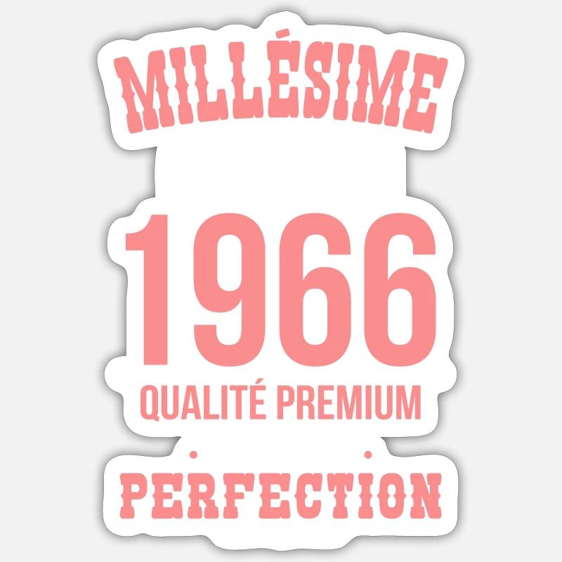 1966 – Millésime d’exception – Qualité premium Sticker taille S (10 x 10 cm)