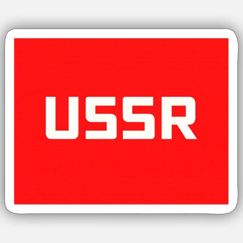 Soviet Era USSR Soviet Union CCCP Text Logo Sticker size S (10 x 10 cm)