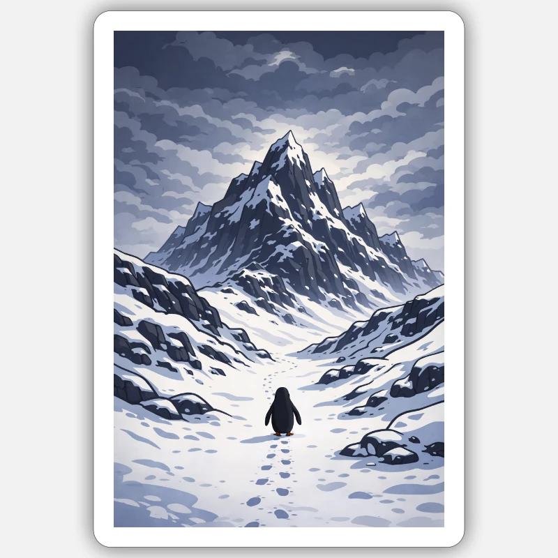 But why Penguin - Sticker size S (10 x 10 cm) - white matte