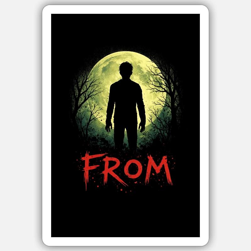 Moonlight Shadow Sticker size S (10 x 10 cm)