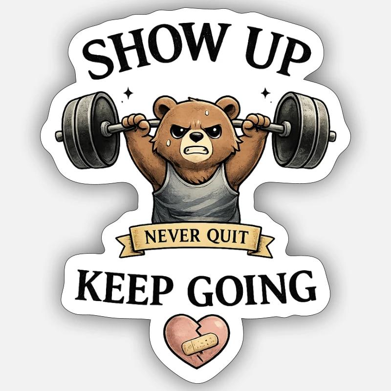 keep going - Sticker size S (10 x 10 cm) - white matte