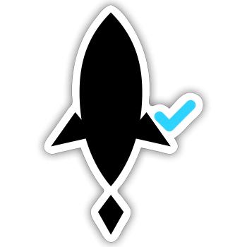 Ship it (after tests pass) – Developer CI/CD - Sticker Größe S (10 x 10 cm) - Mattweiß - Vorne