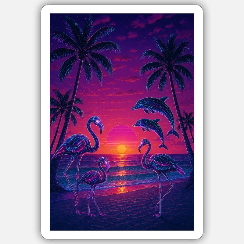 RockyZoo23 - Sticker taille S (10 x 10 cm) - blanc mat