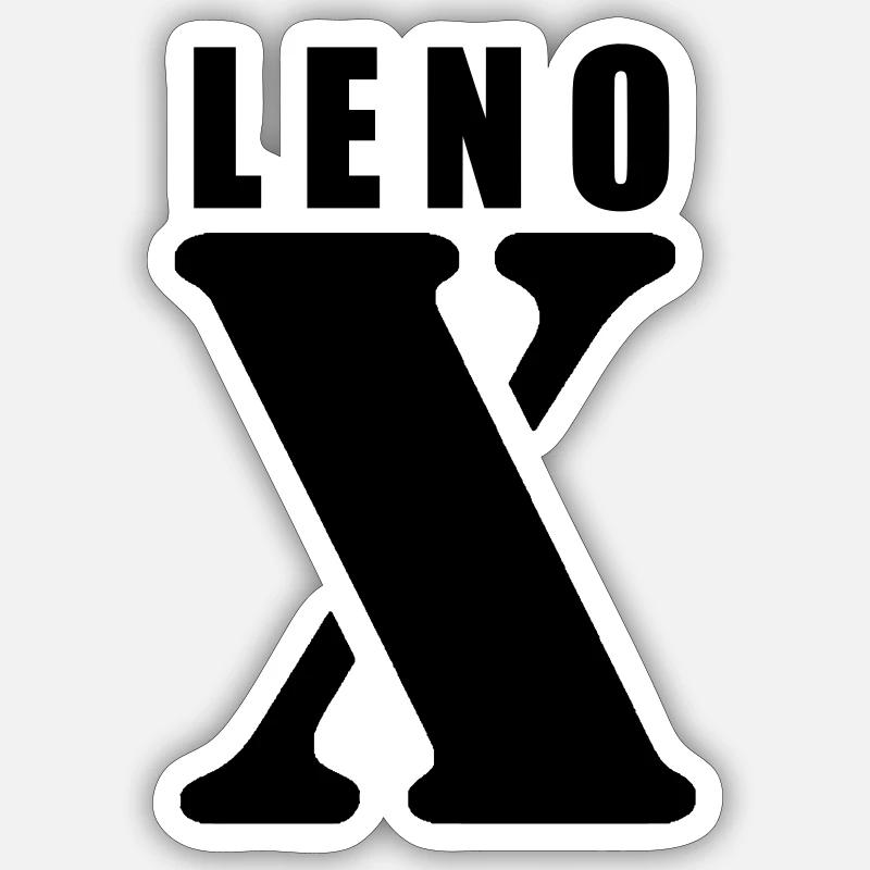 Lenox – First Name Design | Minimal Typography Sticker Größe S (10 x 10 cm)