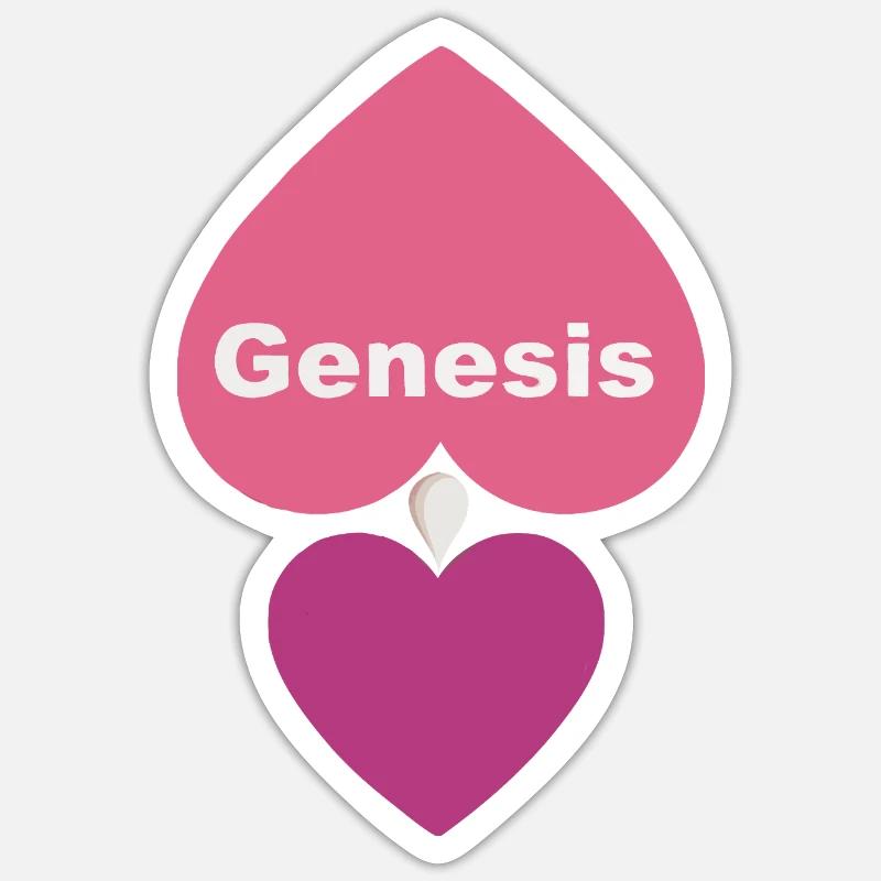Conception Heart Design - Sticker size S (10 x 10 cm) - white matte