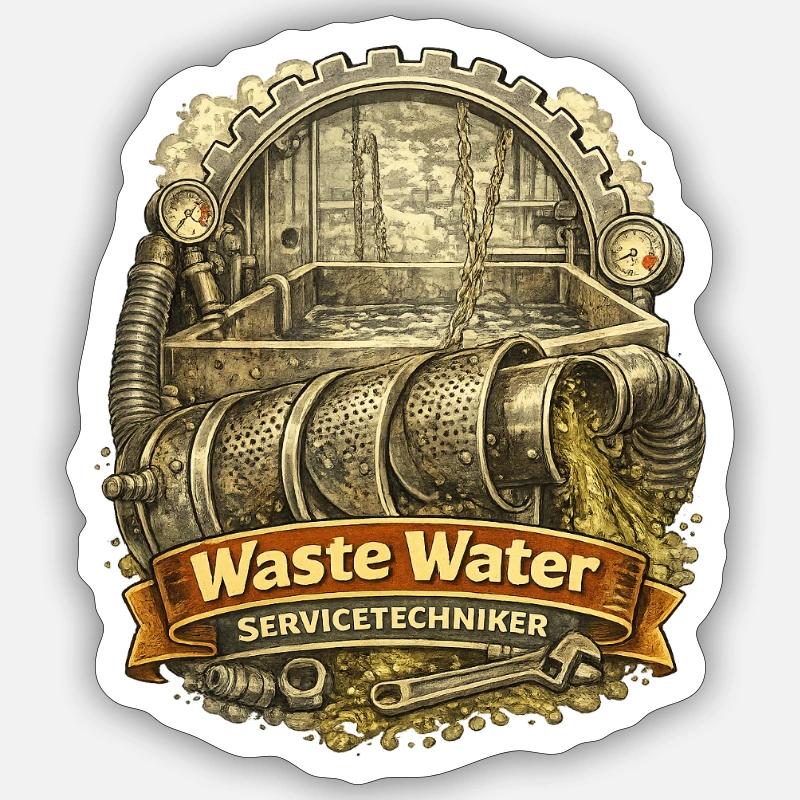 Technician Sticker size S (10 x 10 cm)