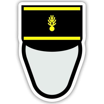 Gendarm Képi G.M. (Mobile Constable) - Sticker Größe S (10 x 10 cm) - Mattweiß - Vorne