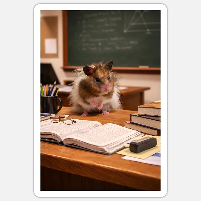 Chico 11: Professor - Sticker size S (10 x 10 cm) - white matte