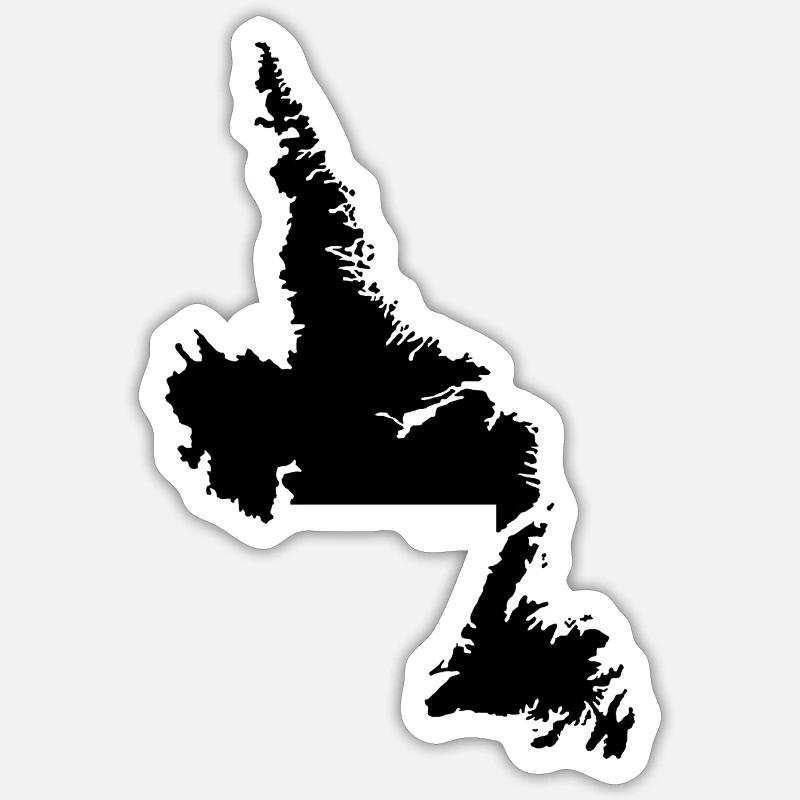 Terranova map Sticker size S (10 x 10 cm)