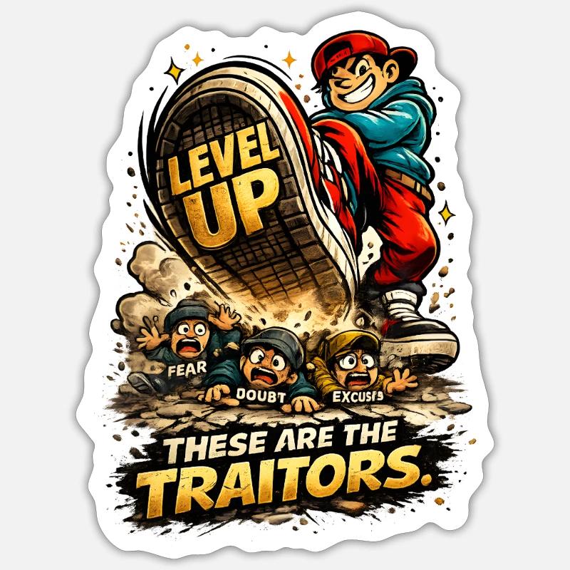 Level Up Crew Runner Sticker taille S (10 x 10 cm)