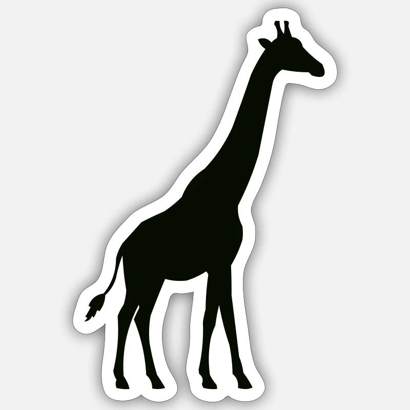 Giraffe - Sticker size S (10 x 10 cm) - white matte