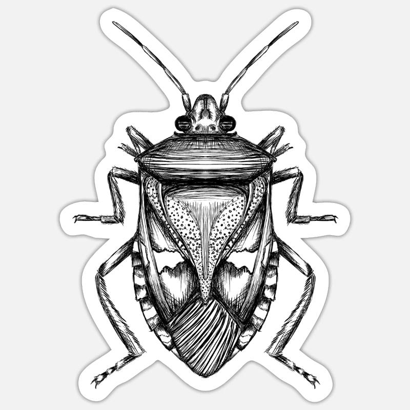 Bug - Sticker size S (10 x 10 cm) - white matte