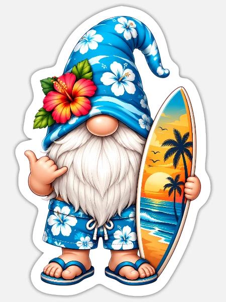 Süße Zwerge unter den Gnomen - Sticker Größe S (10 x 10 cm) - Mattweiß