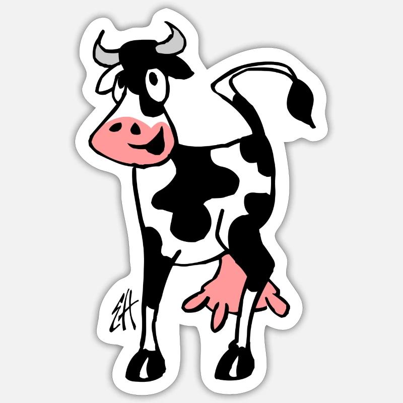 Vache Sticker taille S (10 x 10 cm)