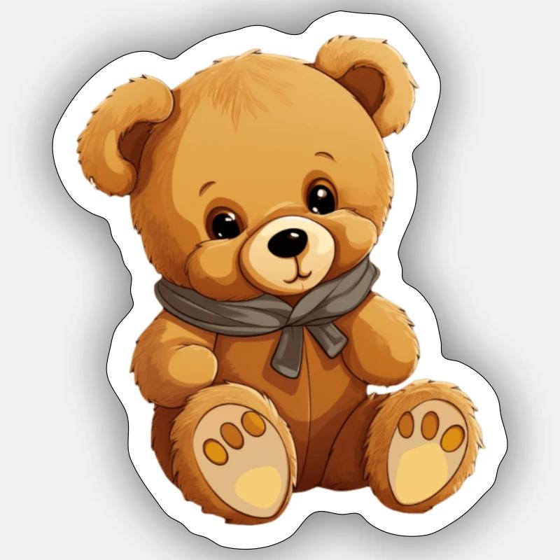 Teddy Sticker size S (10 x 10 cm)