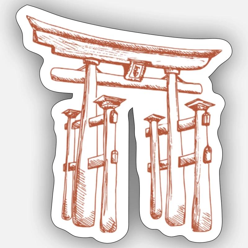 Tempel Arch Sticker Größe S (10 x 10 cm)
