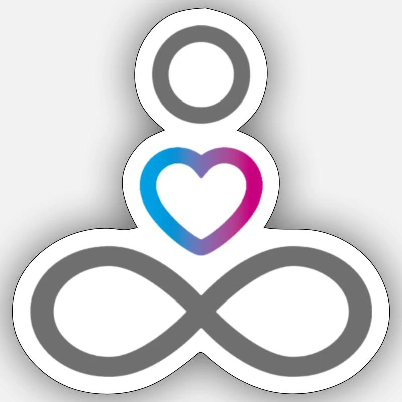 Corps, , et infini Sticker taille S (10 x 10 cm)