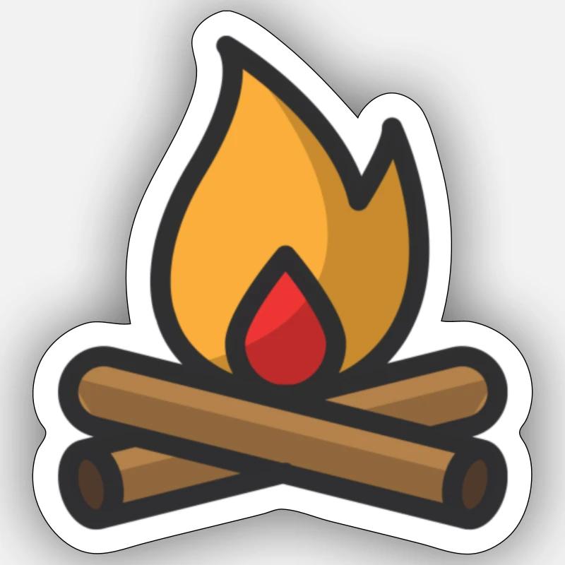 Fire Sticker size S (10 x 10 cm)