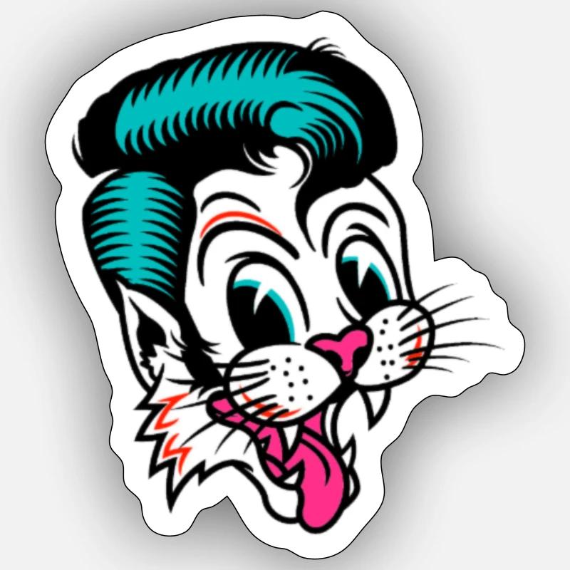 Chat errant Sticker taille S (10 x 10 cm)